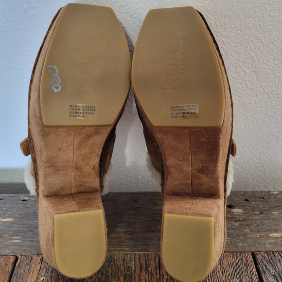 Kors Michael Kors Winston Shearling and Leather Mules - Picture 7 of 8
